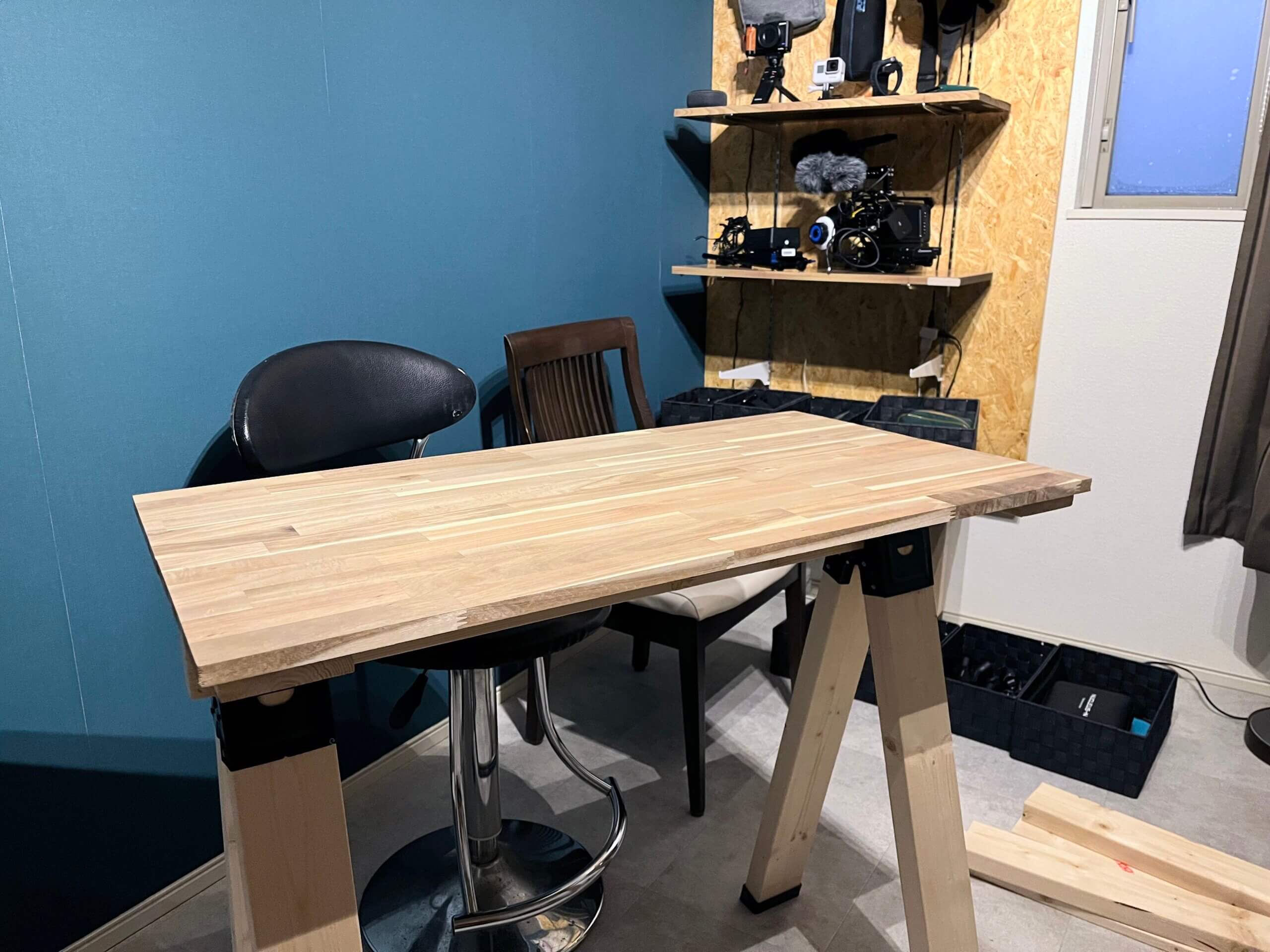 【大人気】ソーホースブラケット テーブル キャンプ DIY ソーホースブラケットでテーブルを作ってみた。 モノづくりDIY