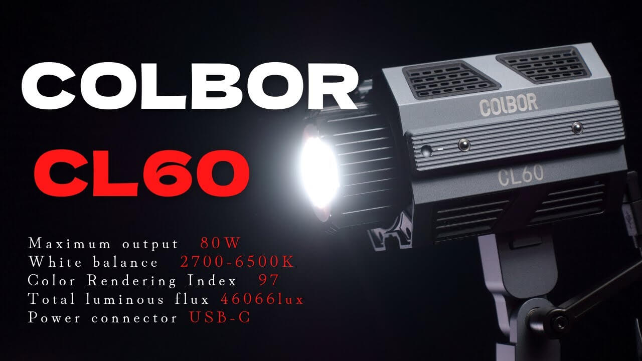 COLBOR CL60R RGB軽量小型ビデオライト照明 65W＆VM2セットCOLBO