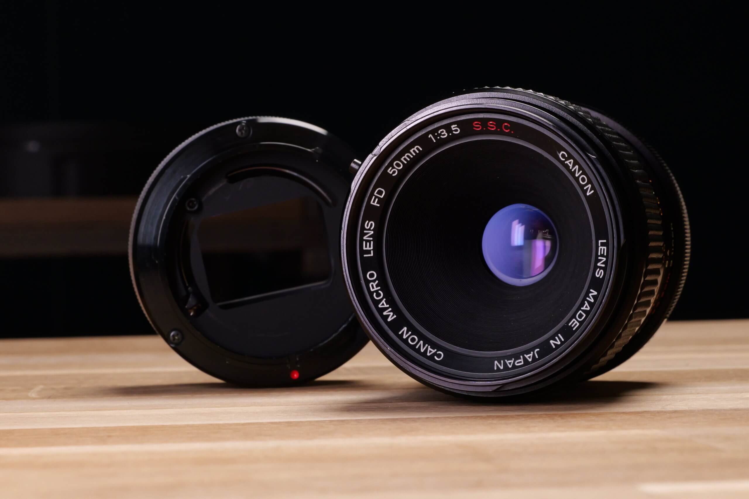 Canon - Canon キヤノン FD 50mm F3.5 S.S.C. MF マクロレンズ FDM50mm F3.5 S.S.C. - キヤノンカメラミュージアム
